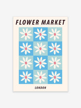 Flower Market London Poster, Flower Market Print