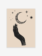 Spiritual Moon Poster, Celestial Print