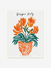 Ginger Lily Floral Poster