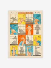 Eight Shadow Figures Poster by Utagawa Hiroshige, Utagawa Hiroshige Print