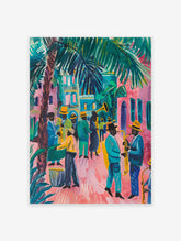 Colourful Mexican Jazz Fiesta Poster