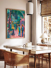 Colourful Mexican Jazz Fiesta Poster