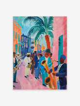 Colourful Mexican Jazz Fiesta Poster