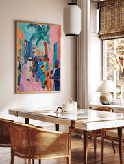 Colourful Mexican Jazz Fiesta Poster