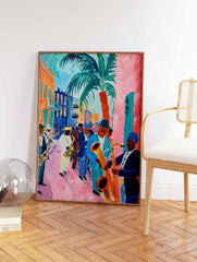 Colourful Mexican Jazz Fiesta Poster