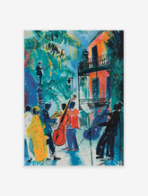 Colourful Mexican Jazz Fiesta Poster
