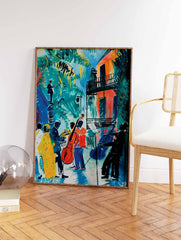 Colourful Mexican Jazz Fiesta Poster