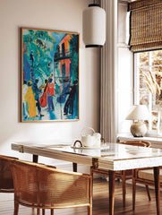 Colourful Mexican Jazz Fiesta Poster