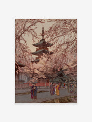 A Glimpse Of Ueno Park Poster by Hiroshi Yoshida, Hiroshi Yoshida Print