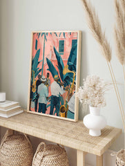 Retro Jazz Music Poster