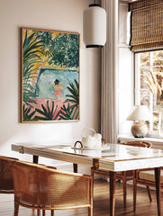 Boho Swimming Pool Poster
