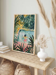 Boho Swimming Pool Poster