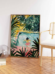 Boho Swimming Pool Poster