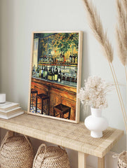 Cocktail Bar Illustration Poster