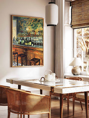 Cocktail Bar Illustration Poster