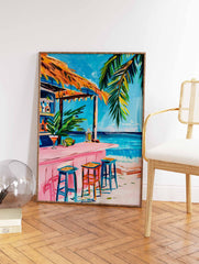 Bar by the Beach Poster