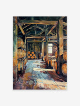 Wine Barrel Poster