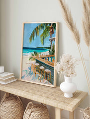 Bar by the Beach Poster