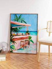 Bar by the Beach Poster