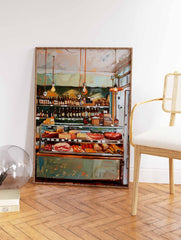 Vintage Food Store Poster