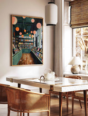 Vintage Record Shop Poster