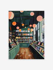 Vintage Record Shop Poster