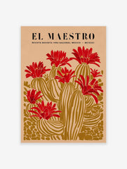 Mexican Cactus Poster