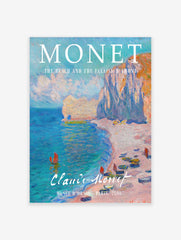 The Beach and Falaise d'Amont Poster by Claude Monet, Claude Monet Print