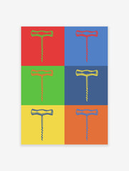 Cocktail Bar Poster, Corkscrew Print