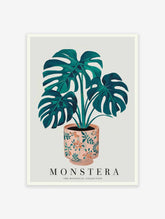 Botanical Wall Art | Monstera Plant Print | Tropical Green Leaves