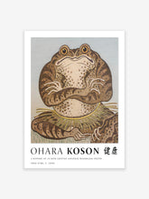 Frog Sumo Poster by Ohara Koson, Ohara Koson Print