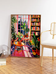 Library Poster, Reading Print