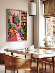 Library Poster, Reading Print