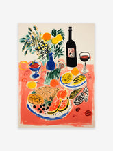 Food Table Poster, Food Print