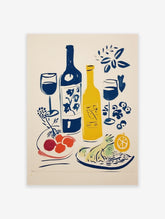 Food Table Poster, Food Print