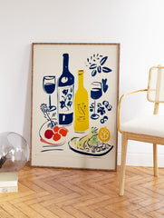 Food Table Poster, Food Print