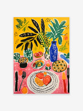 Food Table Poster, Food Print