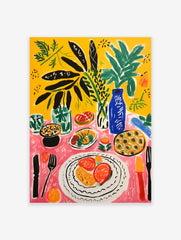 Food Table Poster, Food Print