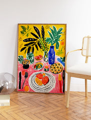 Food Table Poster, Food Print