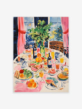 Food Table Poster, Food Print