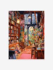 Library Poster, Reading Print