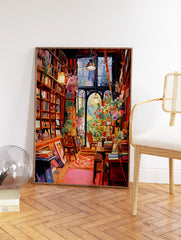 Library Poster, Reading Print