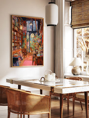 Library Poster, Reading Print