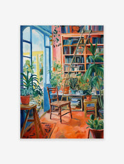 Library Poster, Reading Print