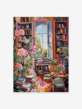 Library Poster, Reading Print