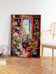 Library Poster, Reading Print