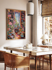 Library Poster, Reading Print