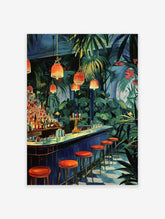 Vintage Cocktail Bar Poster, Cocktail Bar Print