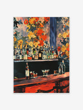 Vintage Cocktail Bar Poster, Cocktail Bar Print
