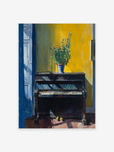 Vintage Living Room Poster, Living Room Print